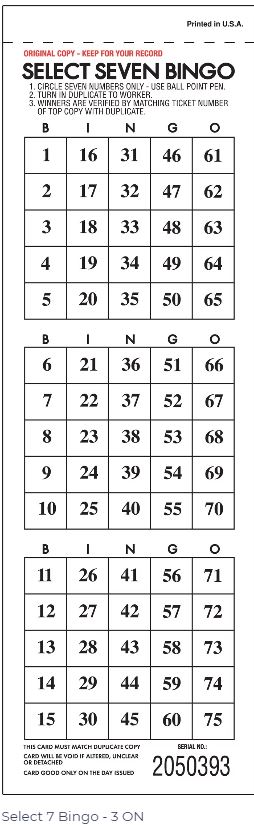 Select 7's - Bingo East